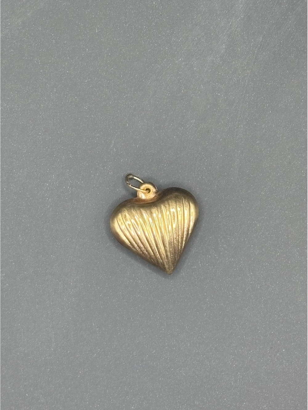 Vintage 14k Gold Puffy Heart Charm